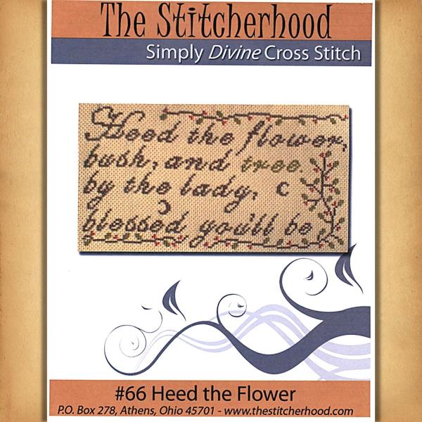 "Heed the Flower" Cross Stitch Pattern - *Clearance* - SIS-066 picture