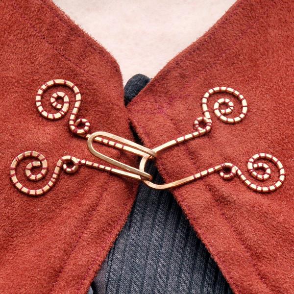 Rust Colored Half-Circle Capelet - CLK-098 picture