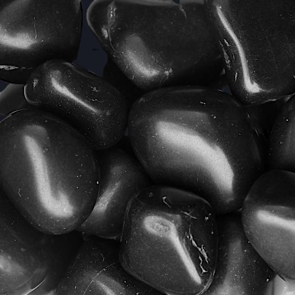 Tumbled Black Tourmaline Gemstones - CRY-TTO