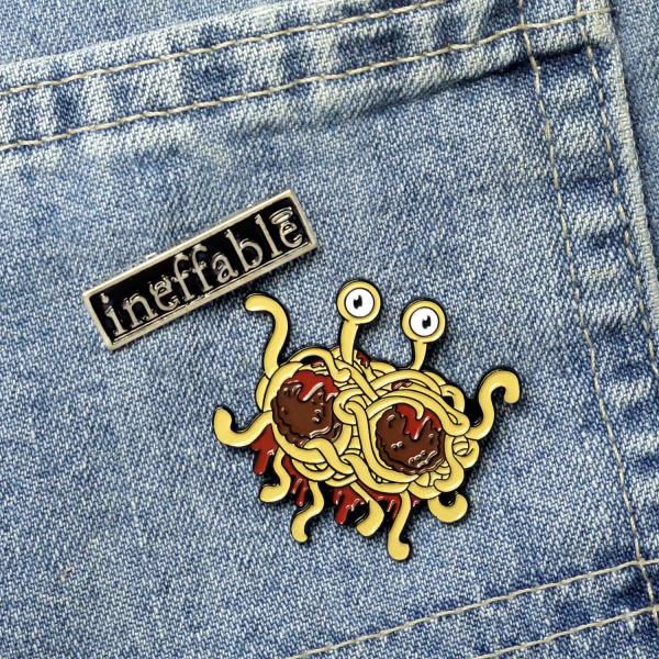 Flying Spaghetti Monster Enamel Pin - PIN-040 picture