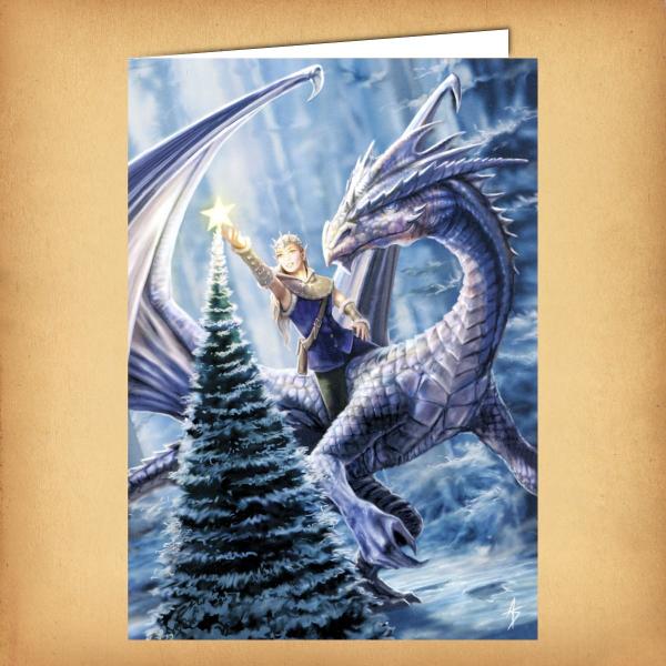 Winter Fantasy Yule Card - CRD-AN13 picture