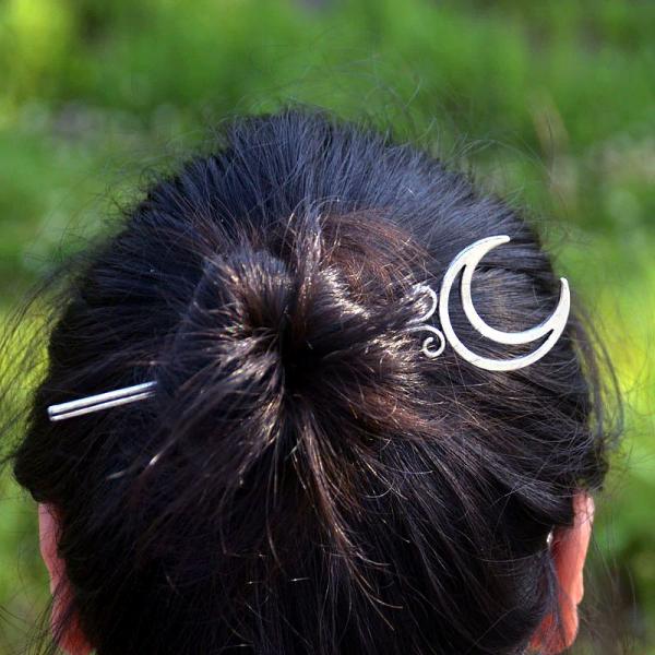 Crescent Moon Hair Stick - HAR-A100 picture
