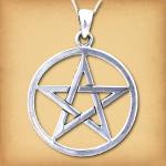 Silver Large Pentacle Pendant - *Clearance* - PSS-440