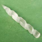 Carved Selenite "Unicorn Horn" Wand - WAND-UNI