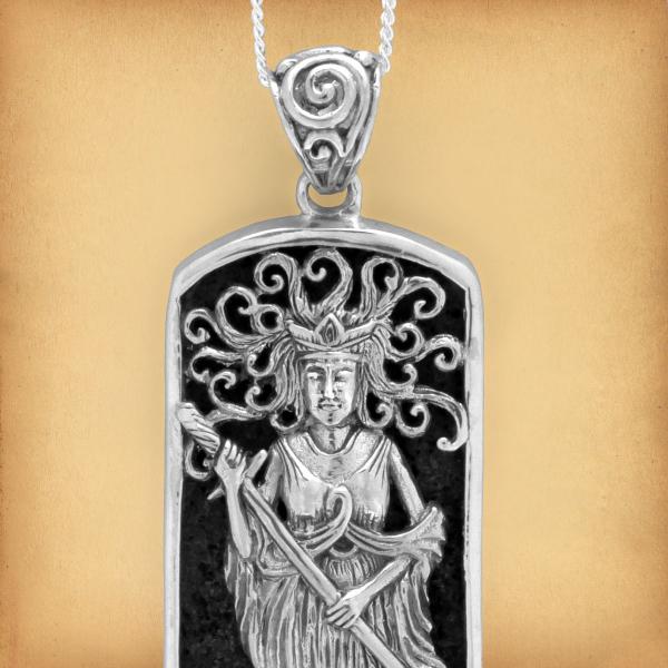 Silver Lady of the Lake Pendant - PSS-G240