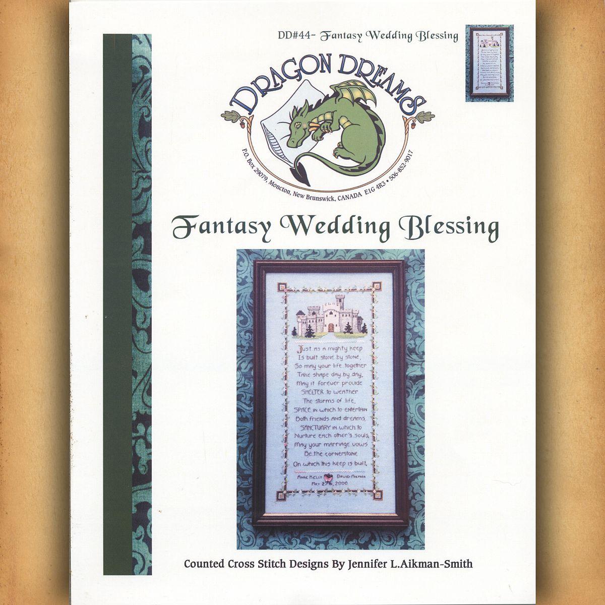Fantasy Wedding Blessing Cross Stitch Pattern - SDD-044 picture
