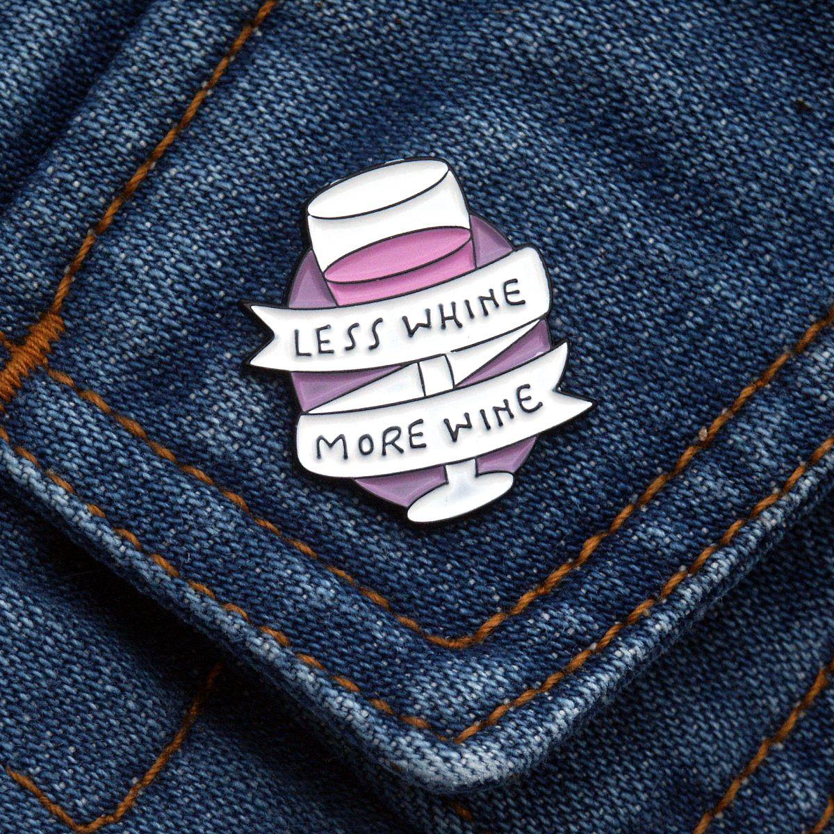More Wine Enamel Pin - PIN-170 picture