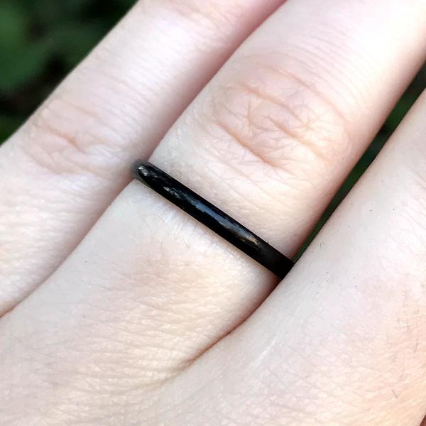 Basic Black Narrow Ring - RST-A440 picture