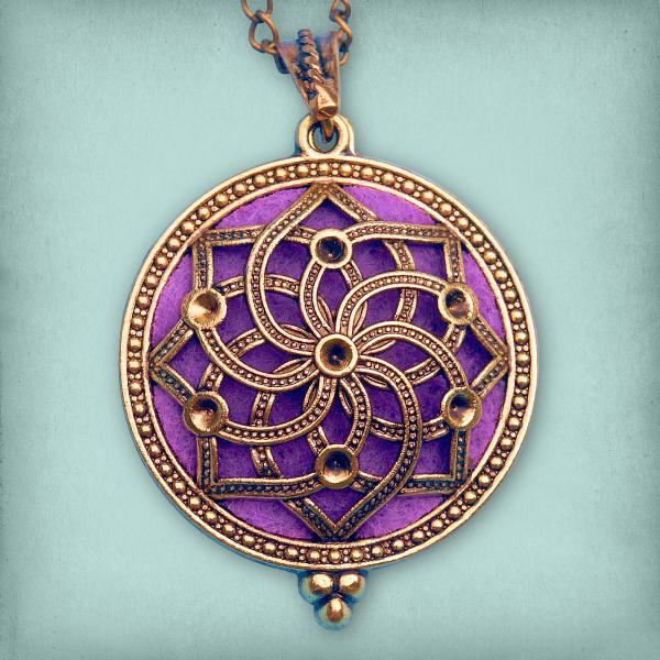 Spiral Star Aromatherapy Locket - Bronze Tone - PBM-AT3-B