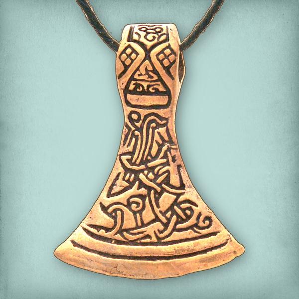 Bronze Celtic Axehead Pendant - PBZ-165 picture