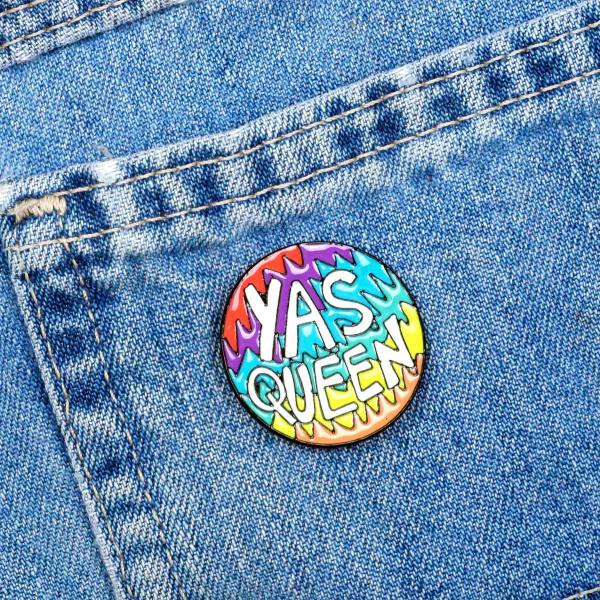 Yas Queen Enamel Pin - PIN-148 picture