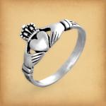 Silver Irish Claddagh Ring - RSS-2777