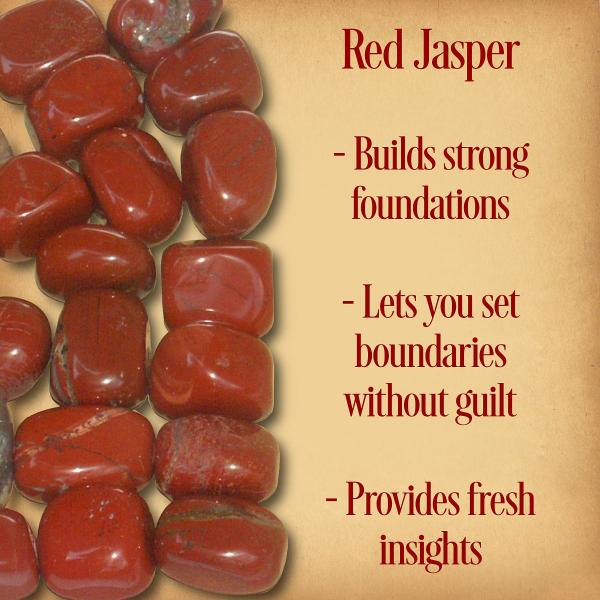 Red Jasper Tumbled Gemstones - CRY-RJP picture