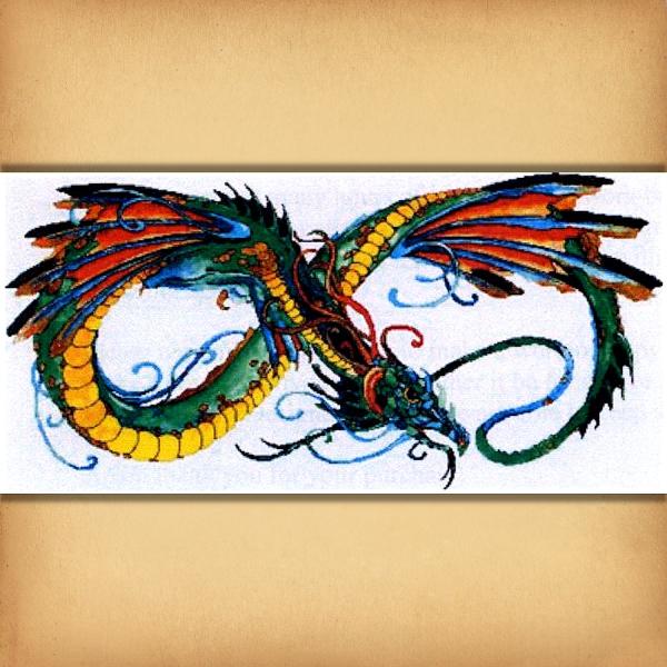 "Infinity Dragon" Cross Stitch Pattern - SIW-009
