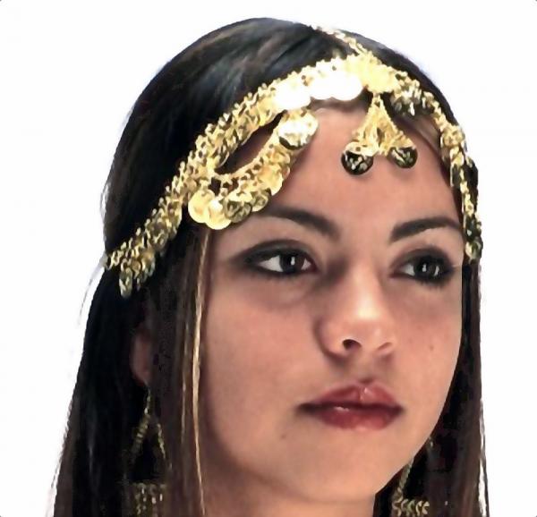 Gold Coin Fantasy Headpiece - TIK-142-G picture