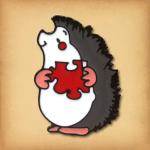 Hedgehog Puzzle Enamel Pin - PIN-090