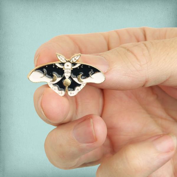 Twilight Moth Enamel Pin - PIN-190 picture