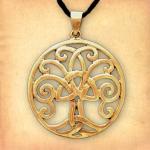 Bronze Triquetra Tree Pendant - PBZ-358