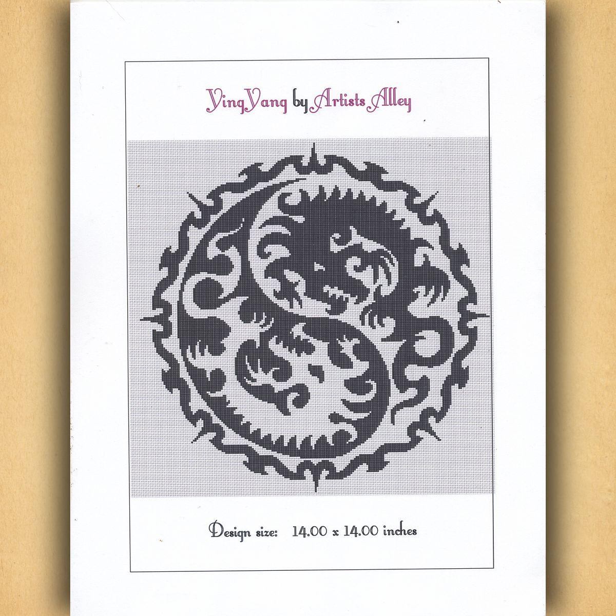 Yin Yang Dragon Cross Stitch Pattern - SIA-666 picture