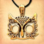 Bronze Athena's Owl Pendant - PBZ-344