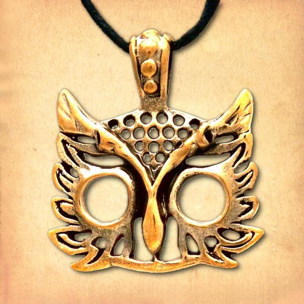 Bronze Athena's Owl Pendant - PBZ-344