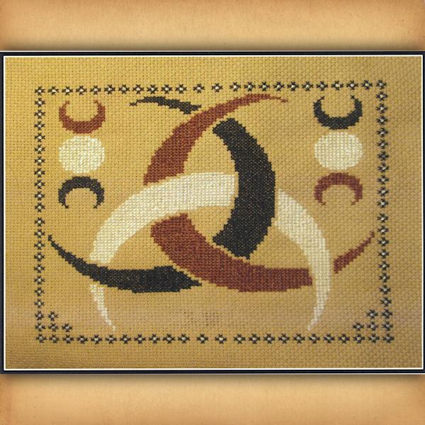 Triple Moon Cross Stitch Pattern - SIS-181