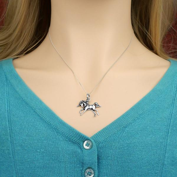 Silver Unicorn Pendant - PSS-128 picture