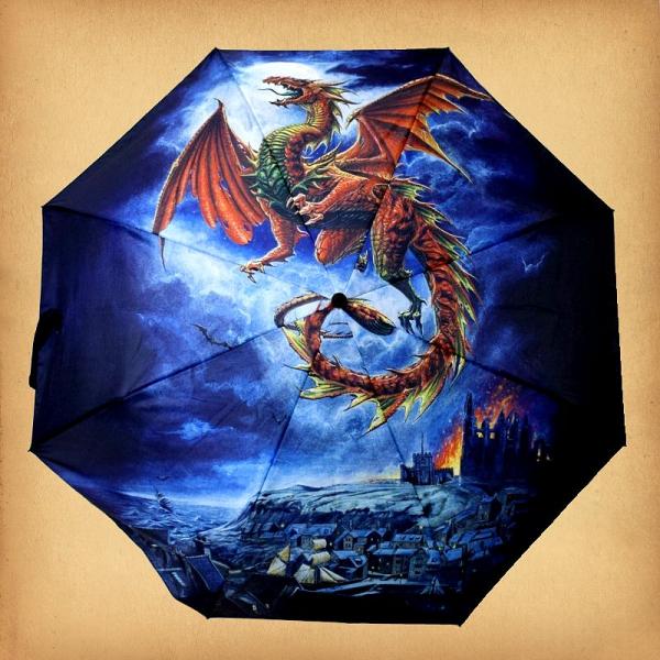 Red Dragon Umbrella - UMB-004