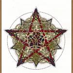 Pentacle Knot Cross Stitch Pattern - SHD-123