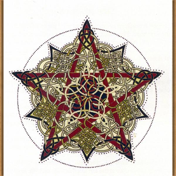 Pentacle Knot Cross Stitch Pattern - SHD-123