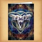 Wolf Trio Greeting Card - CRD-AN93
