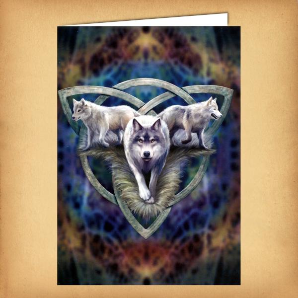 Wolf Trio Greeting Card - CRD-AN93