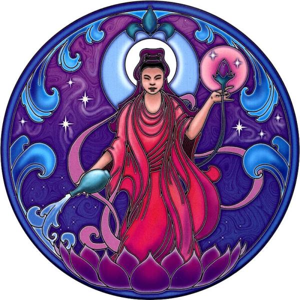 Quan Yin Window Sticker - WST-S31
