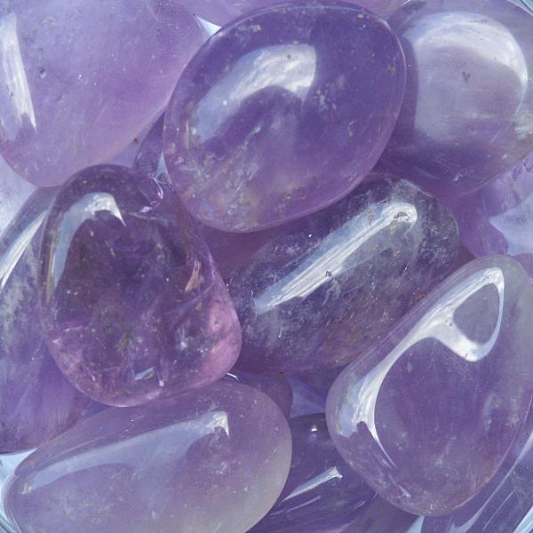 Amethyst Tumbled Gemstones - CRY-AME