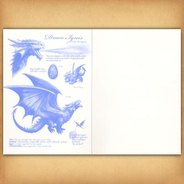 Fire Dragon Greeting Card - CRD-AN73 picture