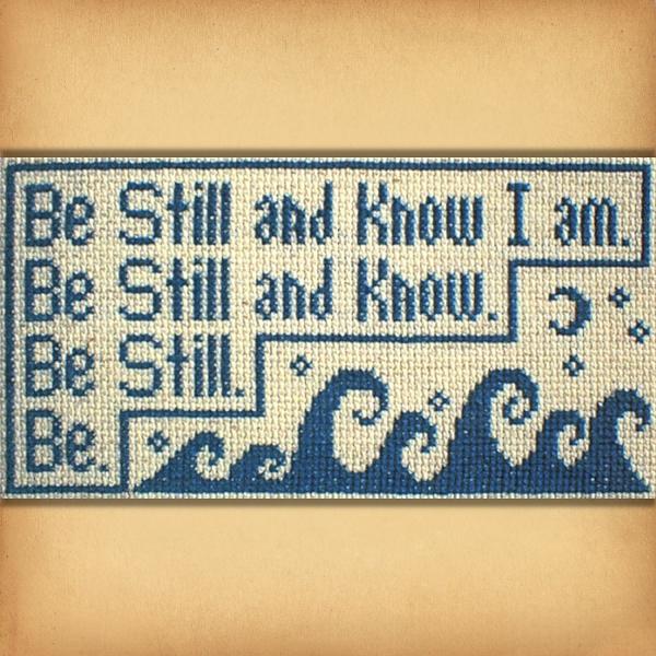 "Be Still" Cross Stitch Pattern - *Clearance* - SIS-033 picture