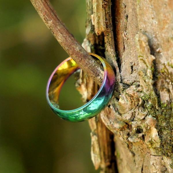 Rainbow Stainless Steel Ring - RST-A206 picture