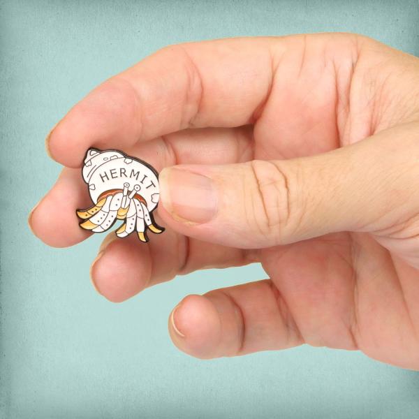 Hermit Crab Enamel Pin - PIN-074 picture