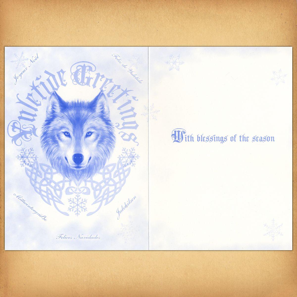 Winter Protector Yule Card - CRD-AN71 picture