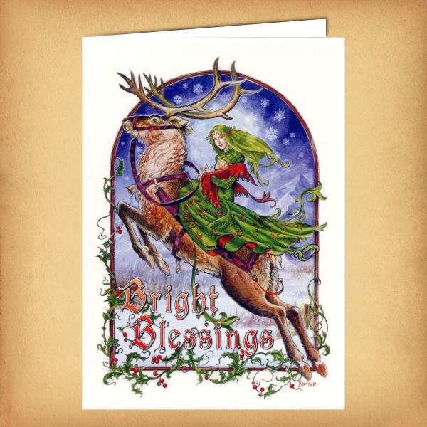 Bright Blessings Yule Card - CRD-BY11 picture