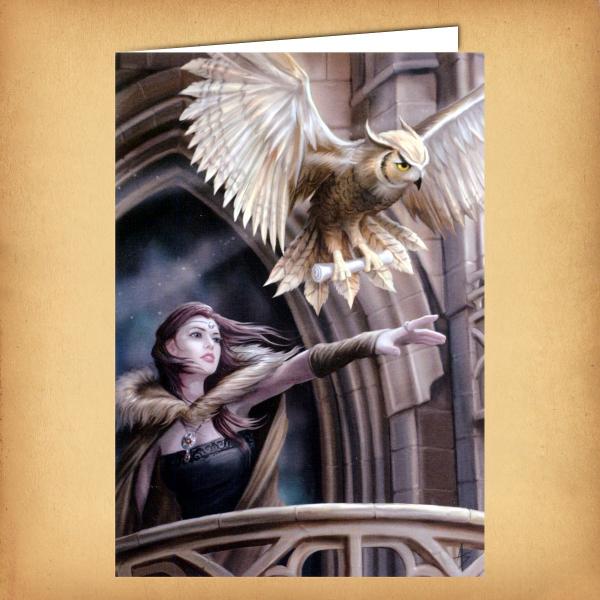 Owl Messenger Greeting Card - CRD-AN60