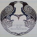 Odin's Ravens Cross Stitch Pattern - SIA-505