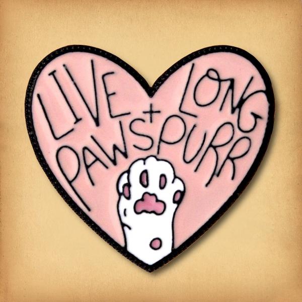 "Live Long & Pawspurr" Enamel Pin - PIN-086 picture