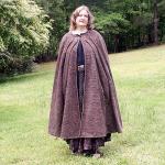 Charcoal Grey Full Circle Cloak with Pockets - CLK-092