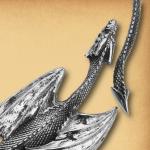 Silver Legendary Dragon Necklace - NEC-G100