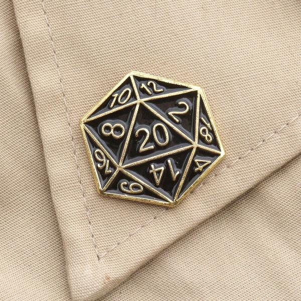 d20 Enamel Pin - PIN-042 picture