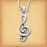 Silver Music Pendant - PSS-9345