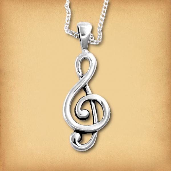 Silver Music Pendant - PSS-9345 picture