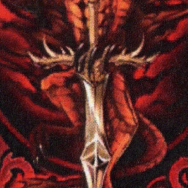 Flame Blade Dragon Cross Stitch Pattern - SHT-364 picture