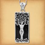 Silver Dryad Aromatherapy Pendant - PSS-G200